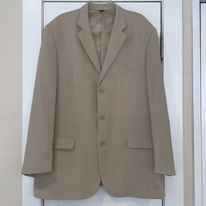 Alfani Single Breasted Sport Coat Blazer Beige XL